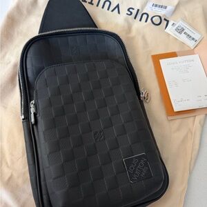Louis Vuitton Black Checkered Backpack